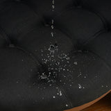 Round Velvet Storage Ottoman - Upholstered Footstool & Coffee Table