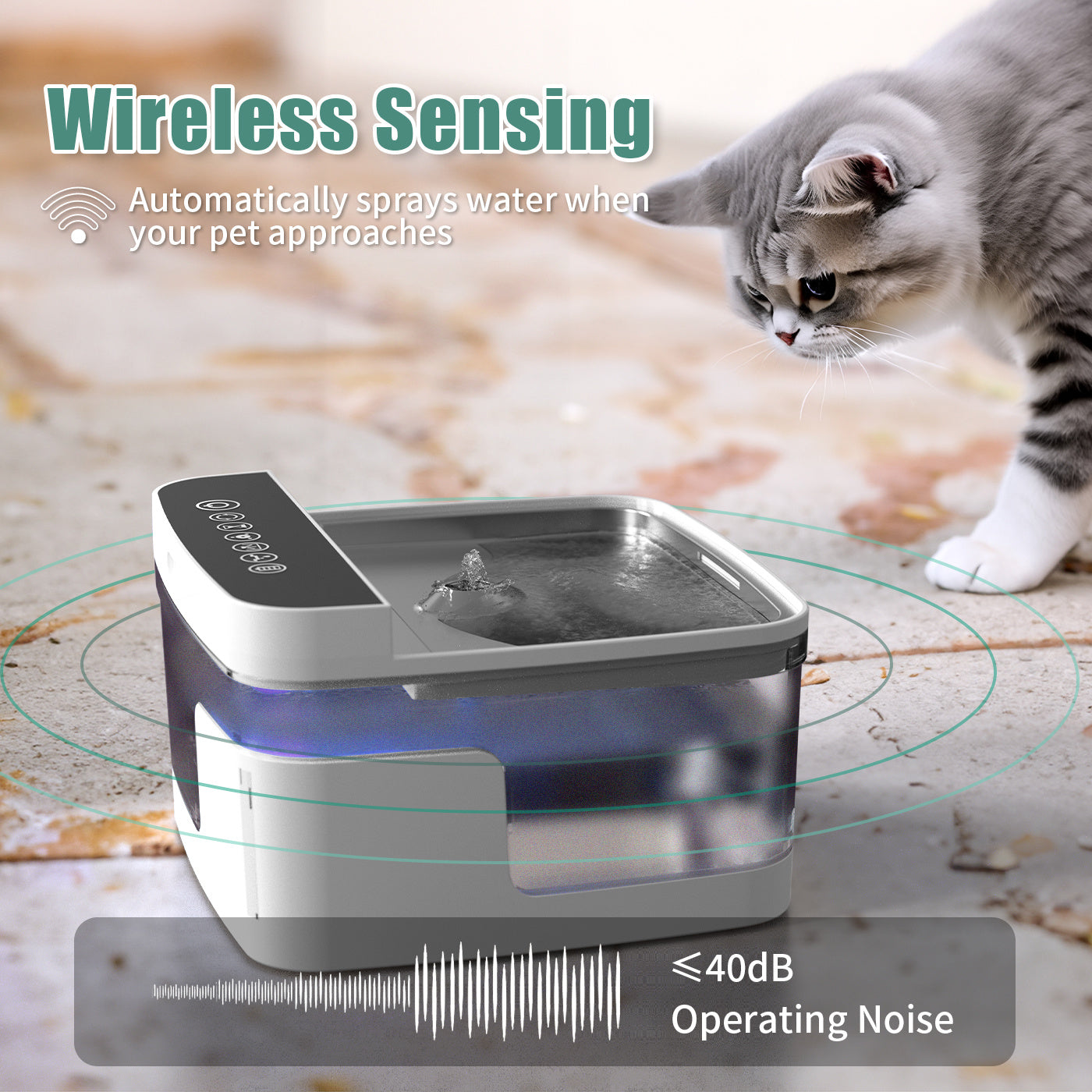 Automatic Pet Water Dispenser for Dogs & Cats – Fresh Flowing Water Fountain