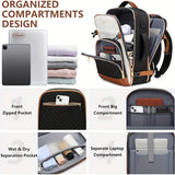 Large Carry-On Travel Backpack – TSA/Personal-Item Compatible, Fits 17″ Laptop, USB Port & 3 Packing Cubes 🧳