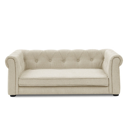 Elegant Rectangular Pet Bed – Washable Cushion Sofa with Non-Slip Base for Medium & Large Dogs, Supportive Orthopedic Design