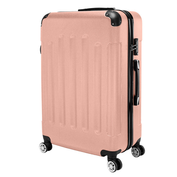 3-in-1 ABS Hard Shell Luggage Set – Lightweight Spinner Trolley Case (20", 24", 28")