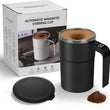 Automatic Self-Stirring Stainless Steel Coffee Cup – Smart Mug with Lid, LED Temperature Display, Rechargeable