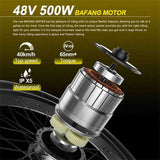 500W Electric Mountain Bike - 27.5" Hardtail eMTB with 48V Bafang Motor & 27-Speed Drivetrain