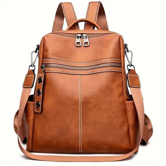 Convertible Purse for Women 👜 Faux Leather Shoulder Handbag, Satchel & Travel Backpack