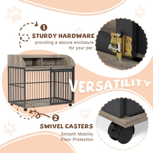 Wooden Kennel – Durable Outdoor Dog House with Weather-Resistant Roof, Raised Base & Ventilation for Medium & Large Dogs