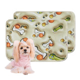 Qeils Reusable Puppy Pads – 2 Pack 3D Printed Washable Pee Pads for Dogs, Super Absorbent Leakproof Training Mats with Non-Slip Bottom