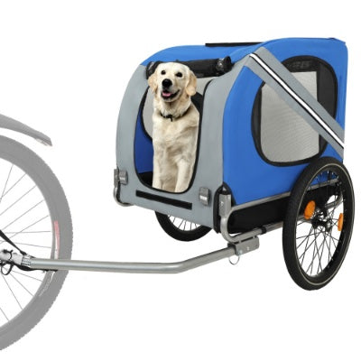Large Folding Bike Trailer for Dogs – 120 lb Capacity All-Terrain Pet Carrier