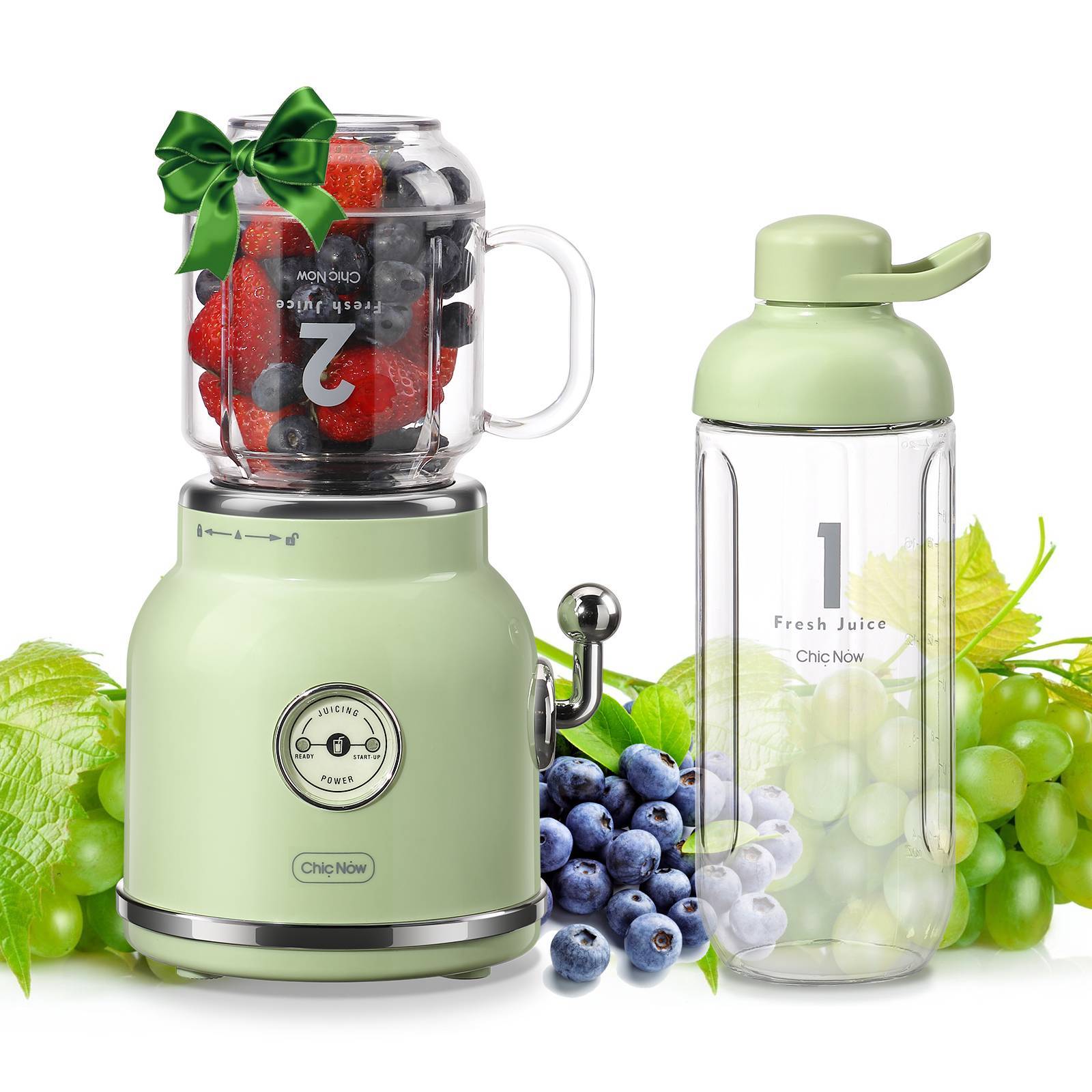 Personal Blender for Shakes & Smoothies 🍓 with 20.3oz Travel Cup & Lid – Portable & Powerful