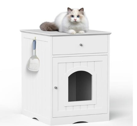 Wooden Pet House – Durable Indoor & Outdoor Shelter with Ventilation, Waterproof Roof & Easy Assembly for Cats & Small Dogs