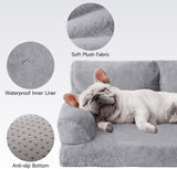 Mewoofun Orthopedic Dog Bed – 35.4"x25.6"x11.8" Waterproof Sofa with Supportive Foam, Washable Cover & Non-Slip Bottom