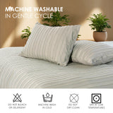 Bohemian Style Quilt Cover Set – Cut Flower Tufted Design, 3-Piece Set with Quilt Cover & 2 Pillowcases, Machine-Washable, No Shrinkage