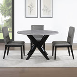 Amy 5-Piece Kitchen & Dining Table Set for 4 (Gray)