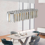 Luxury Oval Crystal Chandelier for Modern Dining & Living Spaces