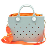 Waterproof EVA Tote Bag 👜 Women’s Handbag with Shoulder Strap – Stylish Beach & Everyday Tote