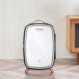VEVOR 6L Skincare Fridge with LED Mirror Door - Portable Mini Fridge for Cosmetics, Food & Drinks