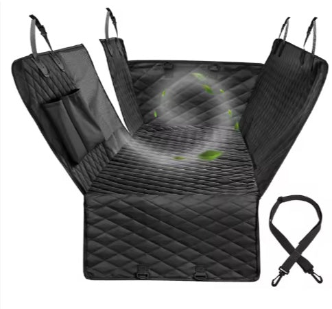 Pet Car Seat Cover – Waterproof & Durable Hammock-Style Rear Seat Protector for Dogs and Cats
