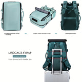 2025 New Multi-Functional 16″ Laptop Travel & Business Backpack for Men & Women – Large Capacity with Shoe Pocket & Crossbody Straps 🎒