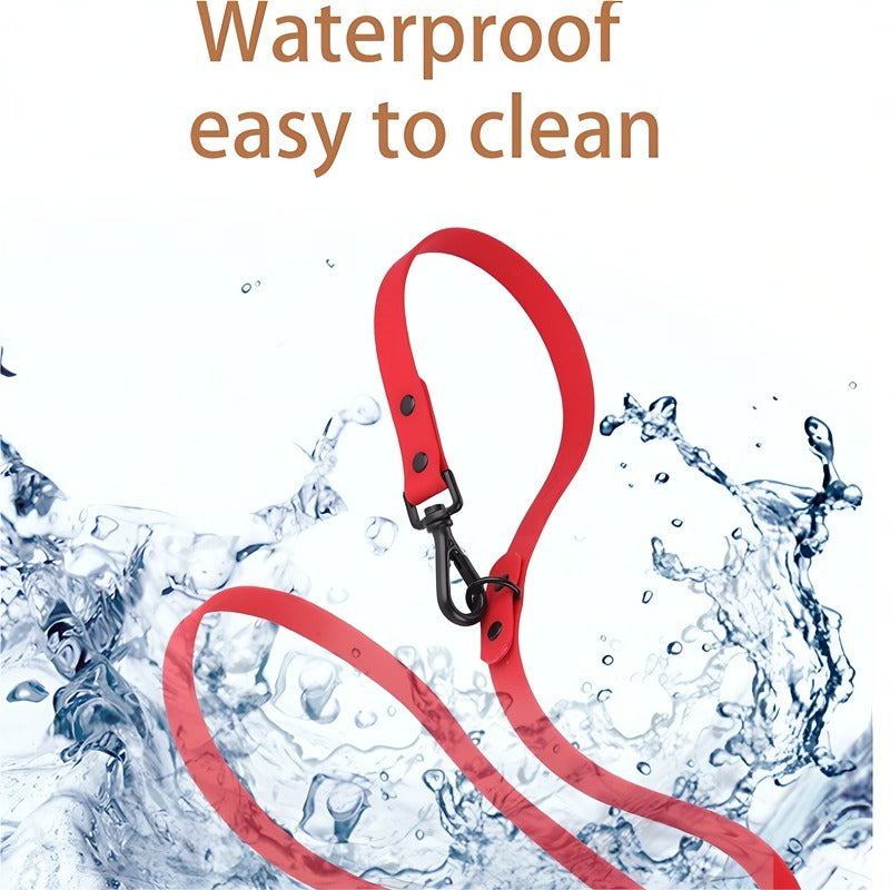 Pet Silicone Collar & Leash Set – Waterproof, Durable & Easy-to-Clean Dog Accessories for Small & Large Breeds