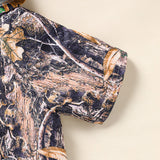 Toddler Baby Boy Camouflage Outfit – Short Sleeve Hoodie & Pocket Shorts 2PCS Summer Set