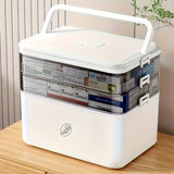 4-Tier Large-Capacity Transparent Stackable Storage Box with Lids & Safety Lock – Heavy-Duty Organizer for Home, Office & Bathroom 🏠