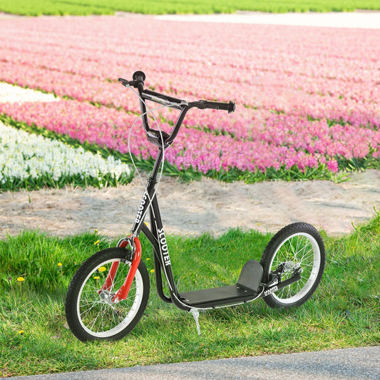 Kids Kick Scooter with Dual Brakes - Adjustable Handlebar Scooter with 12" Inflatable Wheels for Ages 5-10