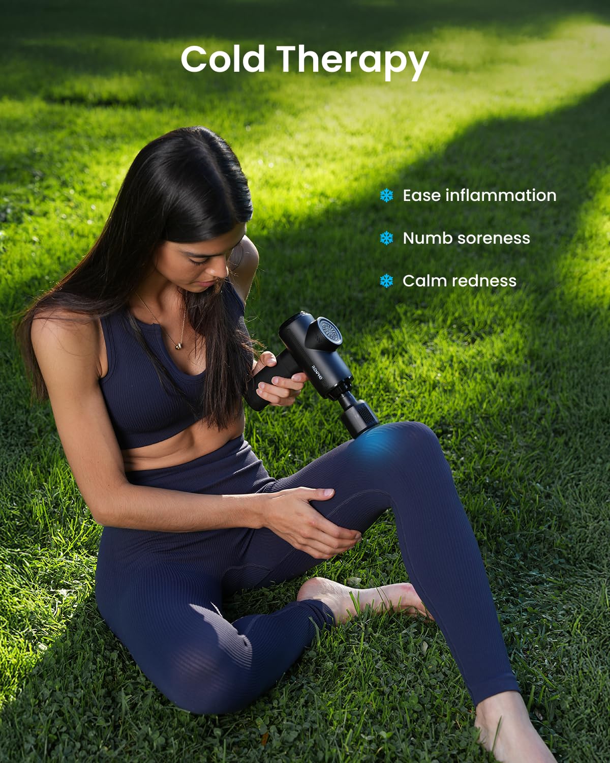 Thermacool Massage Gun – Heated & Cold Therapy Deep Tissue Percussion Massager with LED Display