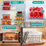 20-Piece Airtight Food Storage Containers Set – Leakproof BPA-Free Meal Prep Boxes with Lids (Multi-Size)
