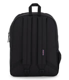 JanSport Cross Town Backpack – Classic Everyday Backpack with Front Organizer & Bottle Pocket (Black)