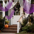 Halloween Creepy Cloth Set – 8 Pack Stretchable Gauze Fabric in Black, White & Purple for DIY Haunted Decorations (30x70 Inches Each)