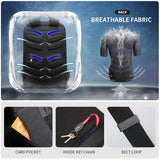 BOPAI Super Slim Anti-Theft Laptop Backpack – Waterproof Business Daypack with Hidden Zippers & Luggage Strap (Fits 15” Laptops, Black)