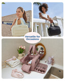 Large Travel Toiletry Bag for Women – Puffy Cosmetic Organizer with Multiple Compartments
