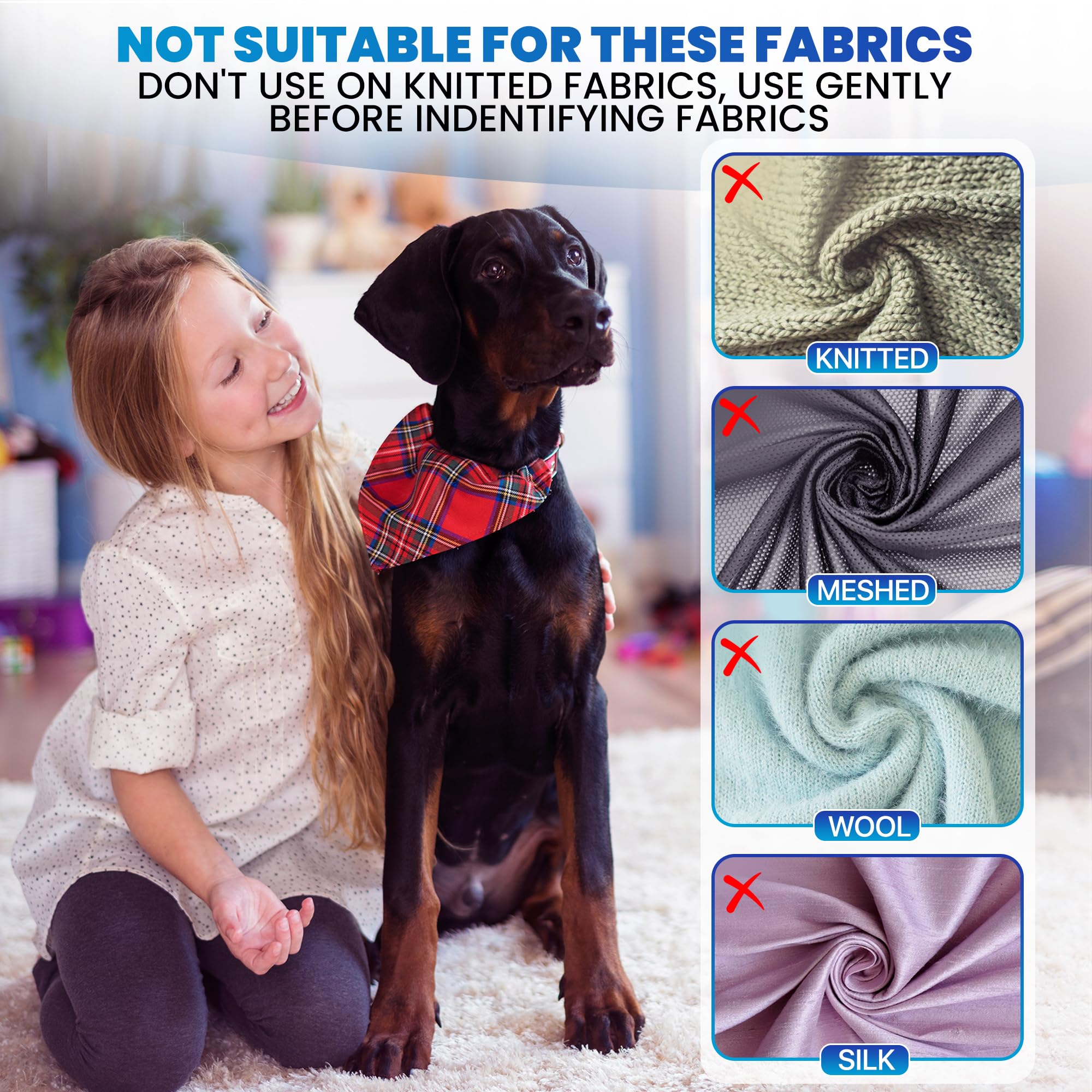 Dual-Action Pet Hair Remover Tool 2-Pack with Metal Scraper & Silicone Brush – Reusable Lint and Fur Cleaning Tool for Furniture, Carpets & Clothing