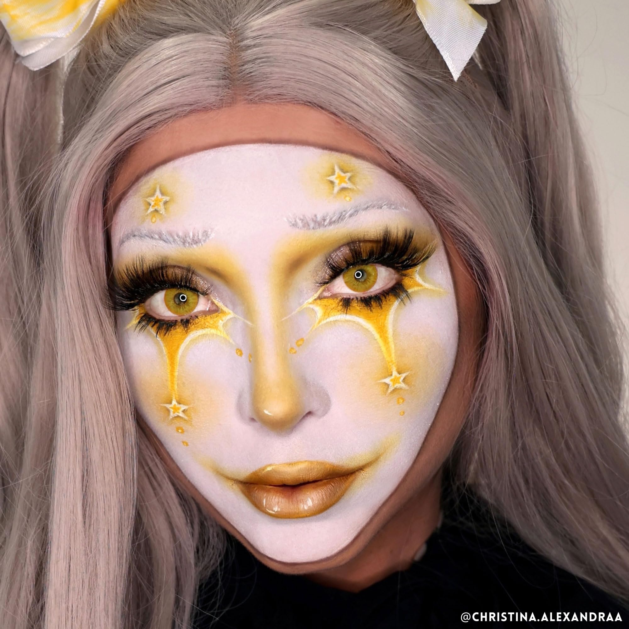 Mehron Clown White Lite – Professional Ultra-White Cream Makeup for Clowns, Mimes & Performers