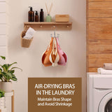 24-Capacity Tank Top & Bra Organizer Hanger – Rotating Metal Closet Hanger (Silver)