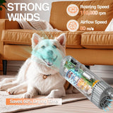 Hands-Free Pet Hair Dryer with 1400W Brushless Motor, Ultra Quiet Operation, Adjustable Heat and Speed, and Portable Grooming Design