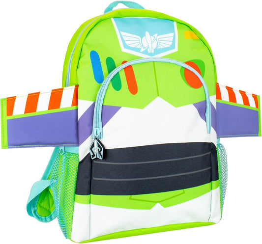 Green Winged Character School Backpack with Front Pocket