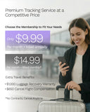 GEGO PRO Real-Time Global GPS Tracker for Luggage and Assets, TSA Approved Smart Travel Tracker with Multi-Network SIM and Security Alerts