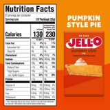 JELL-O Pumpkin Spice Instant Pudding & Pie Filling – 3.4 oz Box – Limited Edition Fall Dessert Mix