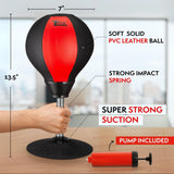 Tech Tools Desktop Punching Bag Stress Relief Toy with Strong Suction Base Funny Office Desk Accessory