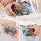 Portable Travel Pill Organizer with 10 Compartments – Compact Weekly Medication Storage Case for Purse, Backpack & Travel
