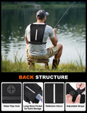 Banloga Waterproof Chest Bag with Expandable Accordion Design – Lightweight Running Vest Sling Pack for Outdoor Sports (Black)
