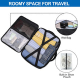25L Airplane-Approved Travel Backpack with Shoe Pouch & 15.6-Inch Laptop Compartment