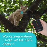 RF Cat Tracker Tag with Handheld Locator – No Subscription Lightweight Collar Tracking Device for Cats & Kittens