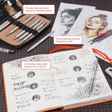 Silver 30-Piece Metal Mechanical Pencil Drafting Set