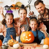 6-Pack Halloween Glitter Headbands – Witch Hat, Pumpkin & Bat Hair Accessories for Women & Kids