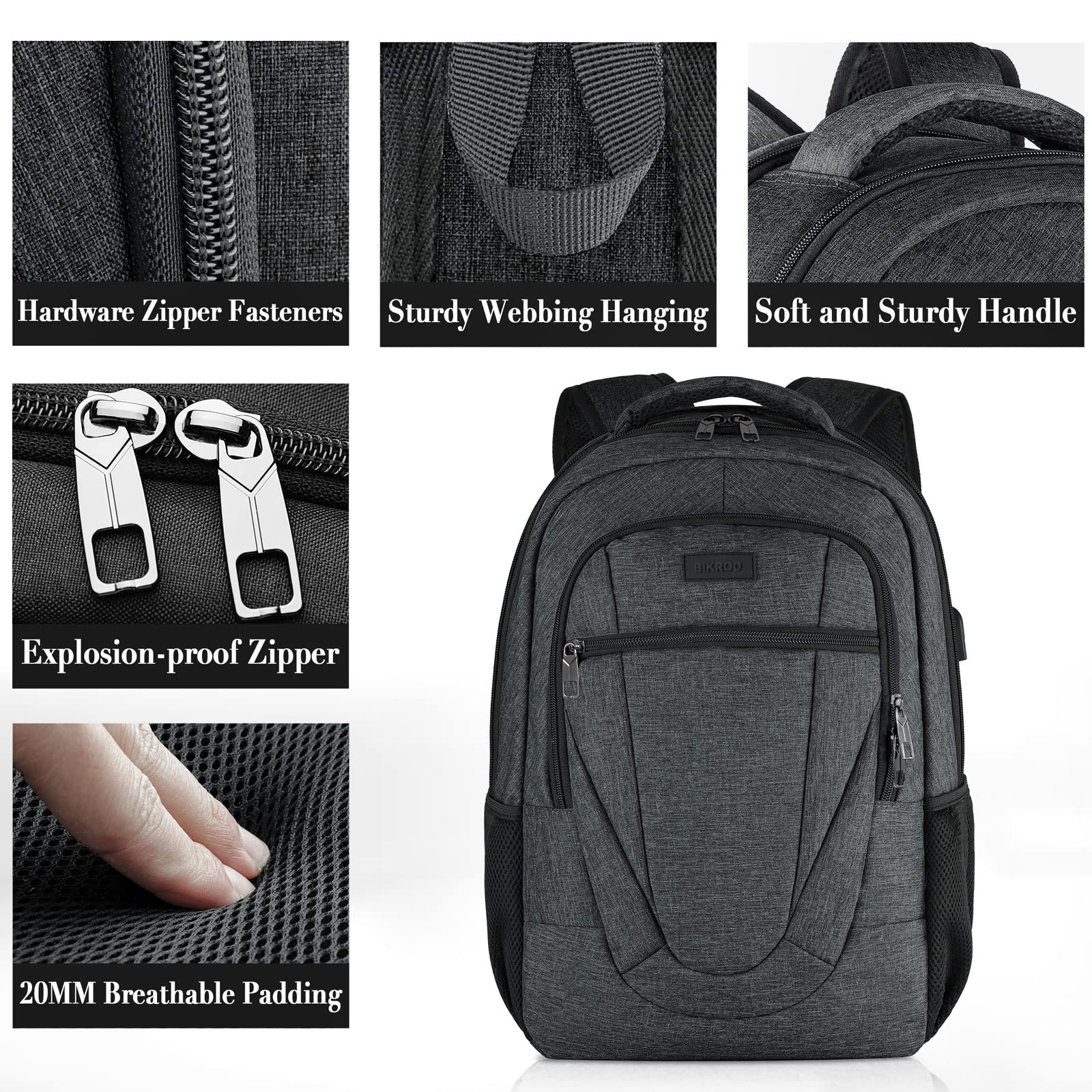 17-Inch Extra Large Laptop Backpack for School, Work & Travel – Water-Resistant USB Charging Backpack