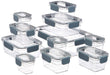 Amazon Basics Airtight Food Storage Containers – 22 Piece Tritan Plastic Set with Locking Lids