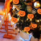 Halloween Pumpkin String Lights with Hats – 8.5Ft 10-Lantern Outdoor Jack-O’-Lantern Light Set, UL Listed Waterproof Decoration