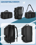 50L Convertible Garment Duffel Backpack with Shoe Compartment