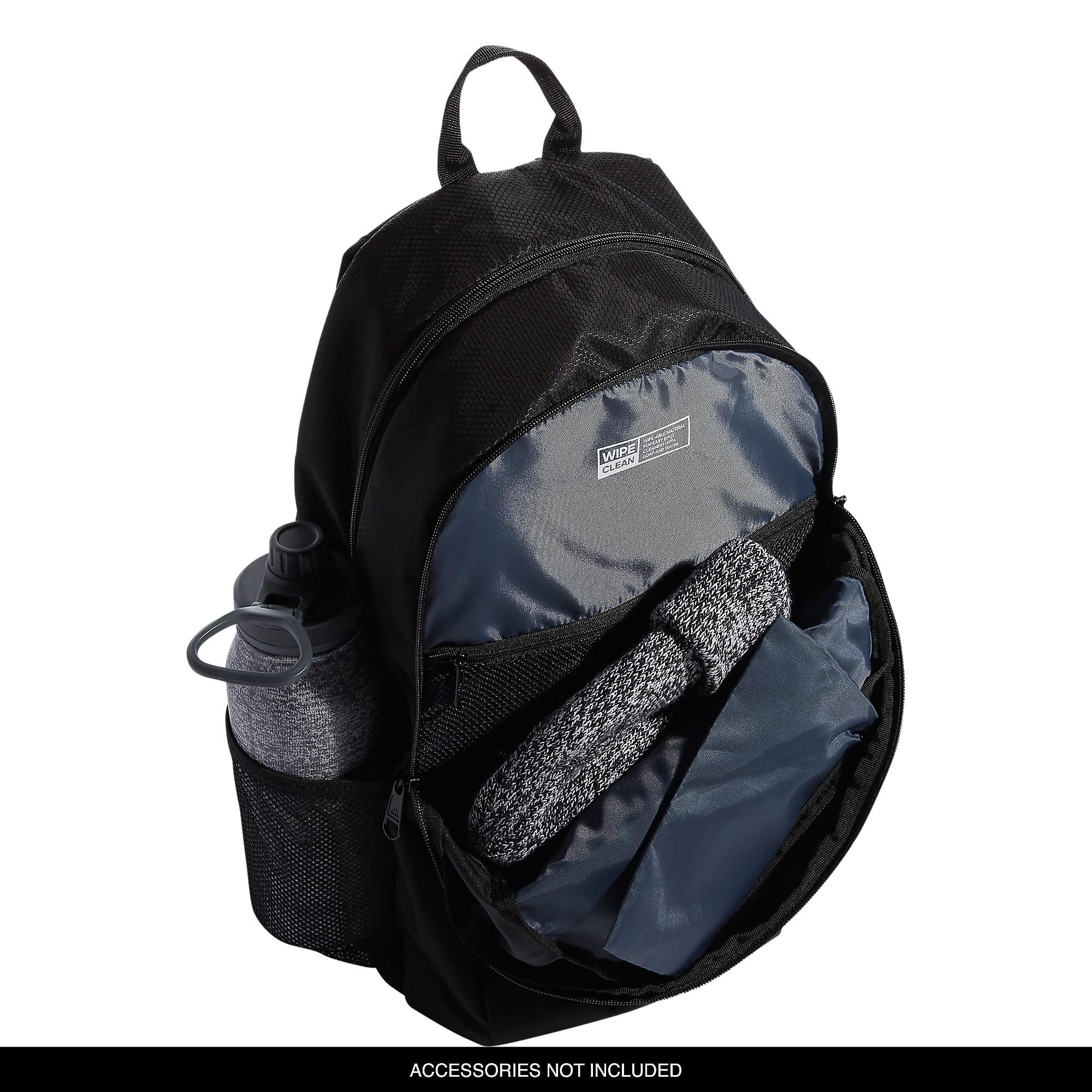 adidas Unisex Foundation Backpack – Large Durable Laptop Backpack for Travel, School & Gym (Black/White)